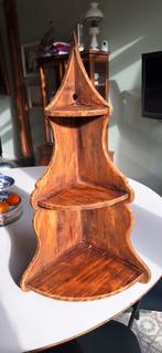Oud houten etagere voor in hoek ca 75cm hoog, Huis en Inrichting, Woonaccessoires | Etagères, Ophalen, Zo goed als nieuw