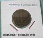 Oostenrijk, munt 1 schilling 1961, Postzegels en Munten, Munten | Europa | Niet-Euromunten, Ophalen of Verzenden, Oostenrijk, Losse munt