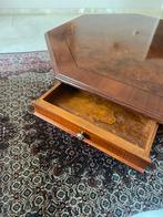 Noten Fineer Salontafel, Ophalen, Gebruikt, 100 tot 150 cm, 75 cm of meer