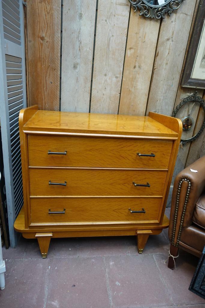 Vintage/jaren 60 ladekast, Huis en Inrichting, Kasten | Ladekasten, Gebruikt, Minder dan 100 cm, 50 tot 100 cm, 25 tot 50 cm, Teakhout