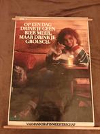 Grolsch Vakmanschap is Meesterschap Reclame Poster, Ophalen, Met lijst, Deurposter of groter, Reclame