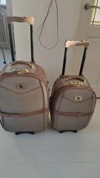 LEONARDO TROLLEYSET KOFFERSET RUITJES MET CIJFERSLOT, Ophalen, Overige materialen, 70 cm of meer, Minder dan 35 cm