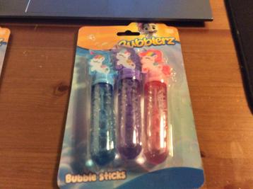 Bubblerz. Bubble sticks. Unicorns. set van 3. Nieuw beschikbaar voor biedingen