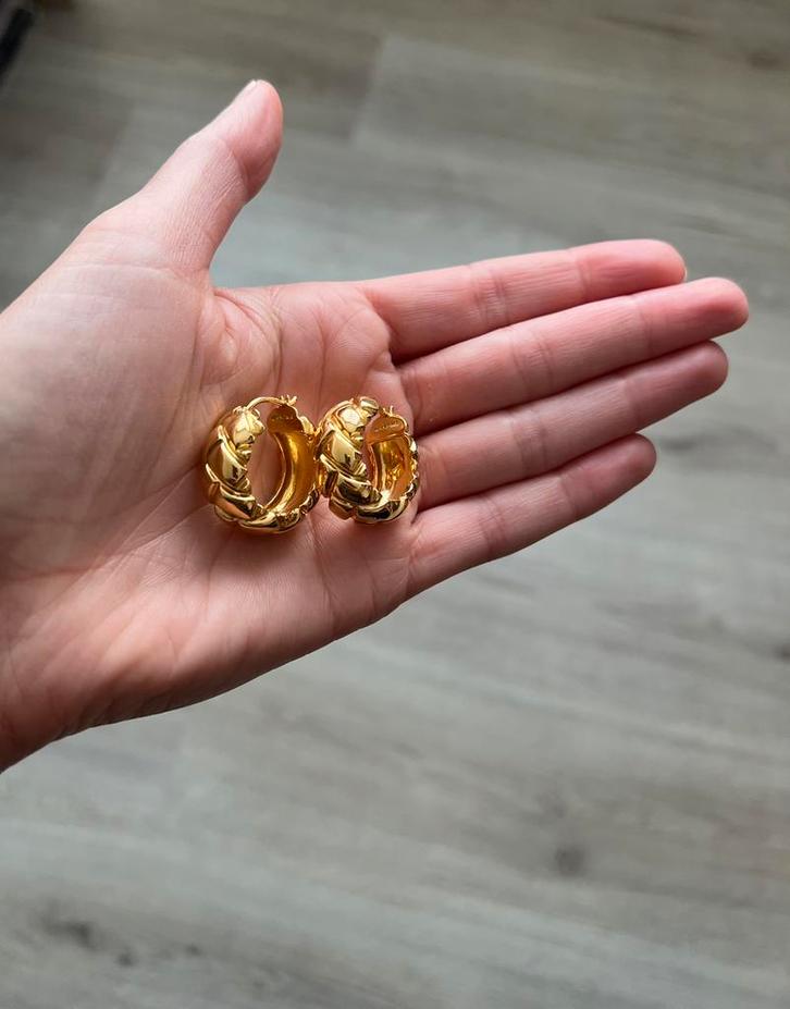 Missoma vintage creolen, Sieraden, Tassen en Uiterlijk, Oorbellen, Zo goed als nieuw, Overige materialen, Goud, Ophalen of Verzenden