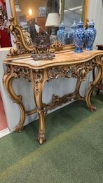 Antieke Trumeau met spiegel, Ophalen, Ovaal, Minder dan 50 cm