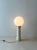Space age vloerlamp Steuler jaren 70 glazen bol Bij de Tijd, Ophalen of Verzenden, Gebruikt, Space age