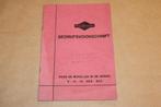 Briggs & Stratton motoren - Bedrijfsvoorschrift - Ca 1950, Ophalen of Verzenden, Zo goed als nieuw, Bouwkunde