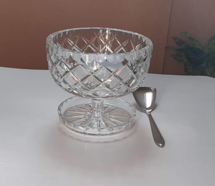 kristallen suikerpot, Antiek en Kunst, Antiek | Glas en Kristal, Ophalen