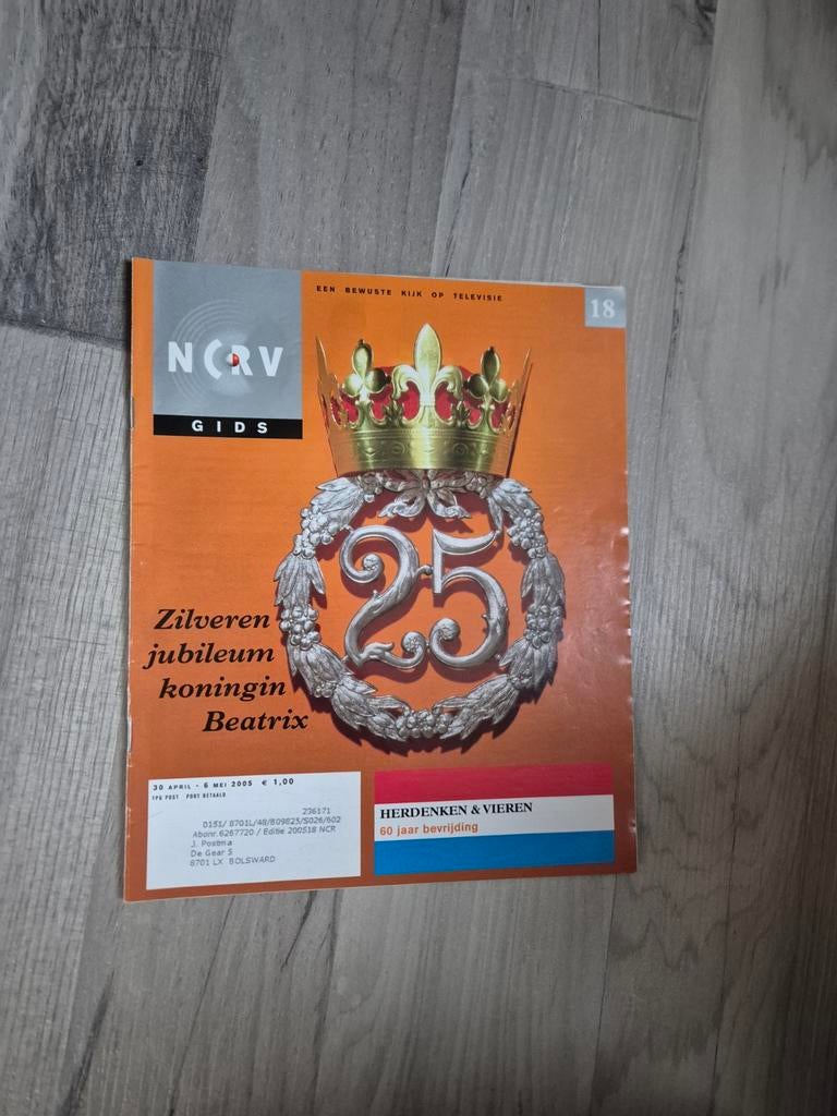 NCRV Gids - Zilveren Jubileum Koningin Beatrix 2005, Boeken, Tijdschriften en Kranten, Ophalen of Verzenden, Zo goed als nieuw