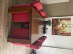 Eetkamertafel en 6 stoelen, Ophalen, Kersenhout, Gebruikt, 100 tot 150 cm