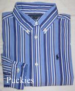 Blauw gestreept Ralph LAUREN overhemd maat 152/158 NieuW* a, Overhemd of Blouse, Nieuw, Ophalen of Verzenden, Jongen