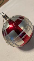 Vintage antieke kerstbal, rood, Ophalen of Verzenden, Zo goed als nieuw