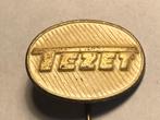 Metalen TEZET Speld (Wit/Metaalkleur)., Verzenden, Zo goed als nieuw, Transport, Speldje of Pin