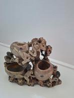 Antiek Chinese inktpot, penseelhouder, bijzonder stukje!, Ophalen of Verzenden