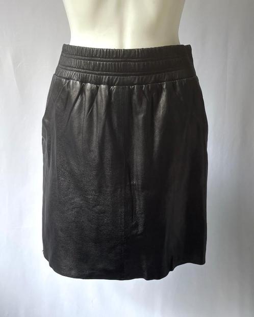 TRANSMISSION Zwart leer rok  Maat S, Kleding | Dames, Rokken, Zo goed als nieuw, Maat 36 (S), Zwart, Ophalen of Verzenden