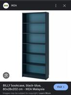 Black-blue Ikea Billy bookcase, Ophalen, 200 cm of meer, 50 tot 100 cm, Zo goed als nieuw