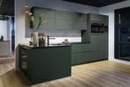 Design keuken easytouch mineraalgroen, Ophalen, Hoekkeuken, Graniet of Steen, Zo goed als nieuw