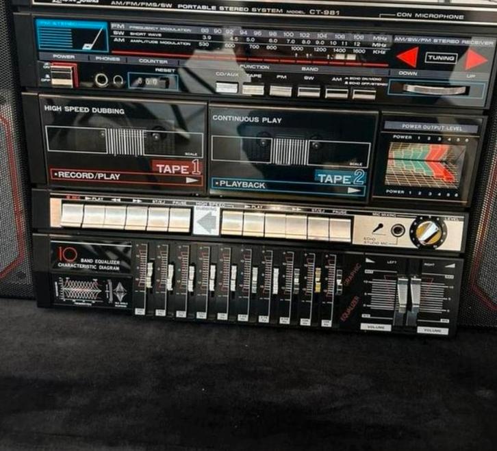 Lenoxx Sound CT-981 Boombox Nieuw in Doos - Jaren 80, Audio, Tv en Foto, Cassettedecks, Ophalen of Verzenden