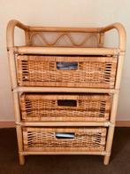 Rotan Vintage Ladekastje, Ophalen, Overige materialen, Minder dan 50 cm, Gebruikt