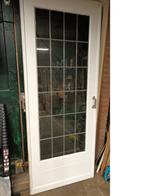 jaren 30 set glas in lood schuifdeuren, Doe-het-zelf en Verbouw, Deuren en Horren, Ophalen, Gebruikt, 80 tot 100 cm, Binnendeur