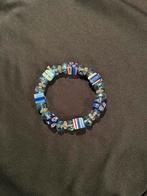 Glaskralen armband, Met kristal, Overige materialen, Blauw, Ophalen of Verzenden