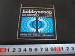 sticker omroep NOS hobbyscoop in stereo hilversum 2 radio, Ophalen, Zo goed als nieuw