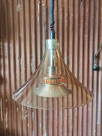 Vintage Space Age design hanglamp trompet, Kunststof, Gebruikt, Ophalen of Verzenden, 75 cm of meer