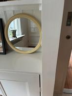 Vintage ronde spiegel, Ophalen, Minder dan 50 cm, Rond, Zo goed als nieuw