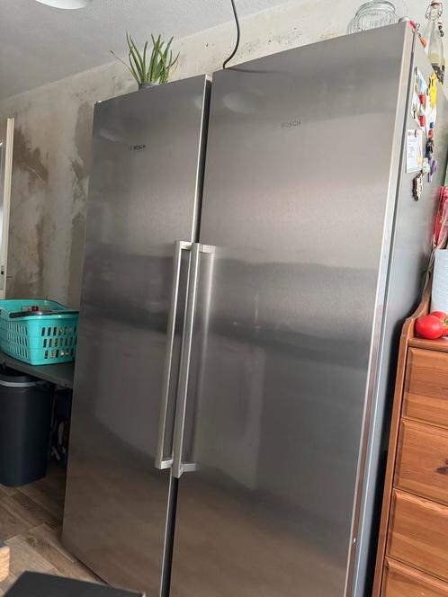 Bosch Koelvriescombinatie Side by Side defect, Witgoed en Apparatuur, Vriezers en Diepvrieskisten, Gebruikt, Vrijstaand, 160 cm of meer