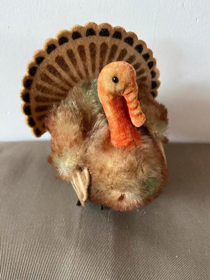 Steiff Tucky pauw, 1310,0, Antiek en Kunst, Antiek | Speelgoed, Ophalen of Verzenden