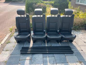 10 zwart  leren stoelen 3p gordel zelfbouw camper bus beschikbaar voor biedingen