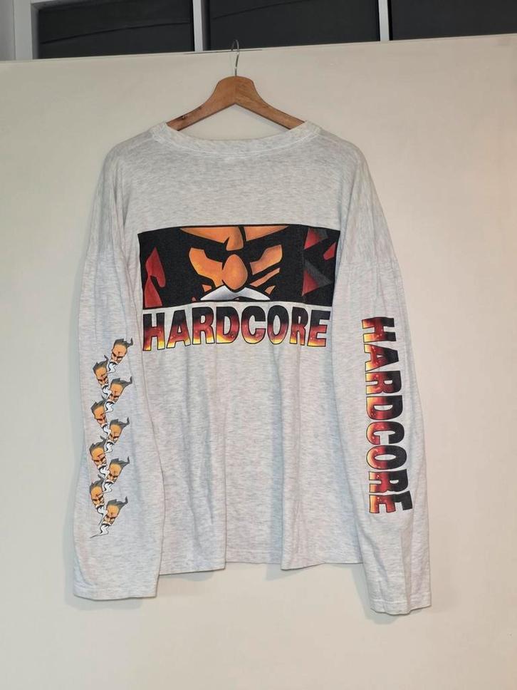 Thunderdome Hardcore longsleeve XL grijs, Kleding | Heren, Truien en Vesten, Zo goed als nieuw, Maat 56/58 (XL), Grijs, Ophalen of Verzenden
