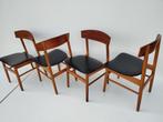 Farstrup Denmark, 4 stoelen, Huis en Inrichting, Ophalen, Gebruikt, Farstrup, deens design, stoelen, Zwart