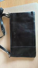 Zwarte schouder tas van het merk Bosboom, Ophalen, Zo goed als nieuw, Zwart, Leer