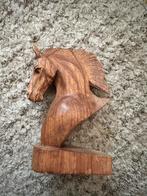 Houten paarden hoofd •Handgemaakt houtwerk•, Antiek en Kunst, Kunst | Beelden en Houtsnijwerken, Ophalen