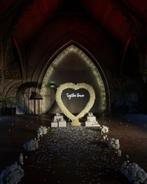 Huwelijksaanzoek witte hart setting ACTIE €250, Hobby en Vrije tijd, Feestartikelen | Verhuur, Nieuw, Ophalen, Geboorte of Huwelijk