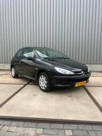 Peugeot 206 1.4 X-line 3D 2004 Zwart, Auto's, Voorwielaandrijving, 4 cilinders, Zwart, Origineel Nederlands