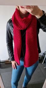 Nieuw fuchsia handmade knitted sjaal, Ophalen of Verzenden