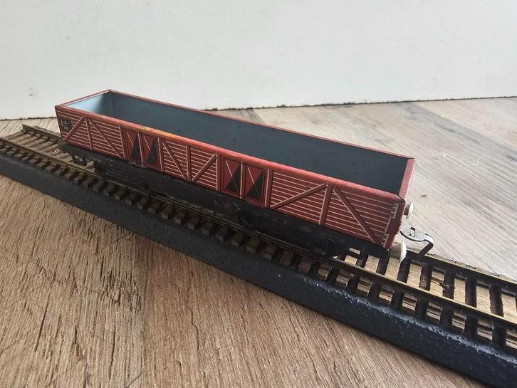 Modeltrein Ho blik wagon, Hobby en Vrije tijd, Modeltreinen | H0, Gebruikt, Wagon, Gelijkstroom, Overige merken, Ophalen of Verzenden
