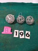 kerstballen open zilverkleurig 3x  [b196], Ophalen of Verzenden, 'T Olde Gre-j, Info@toldegrej.nl, Endepoelstraat 20f Didam