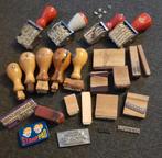 Oude vintage houten stempels, Antiek en Kunst, Curiosa en Brocante, Ophalen of Verzenden