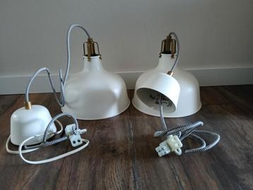 2 zgan hanglampen Ranarp Typ 1225 van Ikea beschikbaar voor biedingen