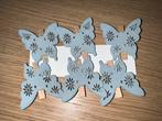 6 houten vlinder knijpers om kaarten op te hangen (ophalen), Ophalen, Nieuw, Overige thema's, Overige typen