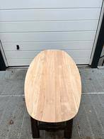 Deens ovaal eettafel 160x90x3 verjongd eiken rustiek, Huis en Inrichting, Tafels | Eettafels, Ophalen, Eikenhout, Nieuw, 50 tot 100 cm