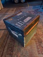 Oude Hutkoffer / trunk / vintage look / salontafel, Ophalen of Verzenden, Gebruikt, Minder dan 50 cm, Minder dan 50 cm