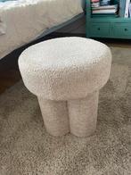 Poef beige  €30,00, Ophalen of Verzenden, Zo goed als nieuw, Rond, Minder dan 50 cm