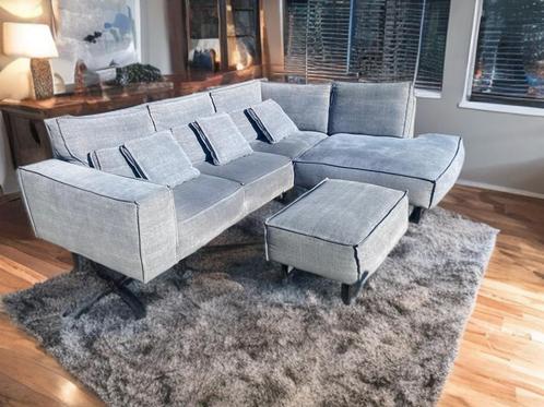 !!ACTIE!! Stonewash hoekbank, gratis levering, Huis en Inrichting, Banken | Bankstellen, Zo goed als nieuw, Vierpersoons of meer