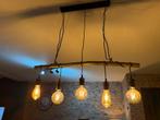 Houten Hanglamp met 5 Lampen, Ophalen of Verzenden, Zo goed als nieuw, Hout, 75 cm of meer