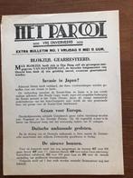 1945 11 Mei HET PAROOL. Extra Bulletin van 11 uur, Ophalen of Verzenden, Overige onderwerpen, Tweede Wereldoorlog, Gelezen