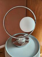Mooie voetlamp met glazen bollamp, Huis en Inrichting, Ophalen, Zo goed als nieuw, Glas, Minder dan 100 cm